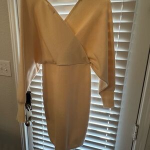 Gianni Bini Asymmetrical Cream Dress